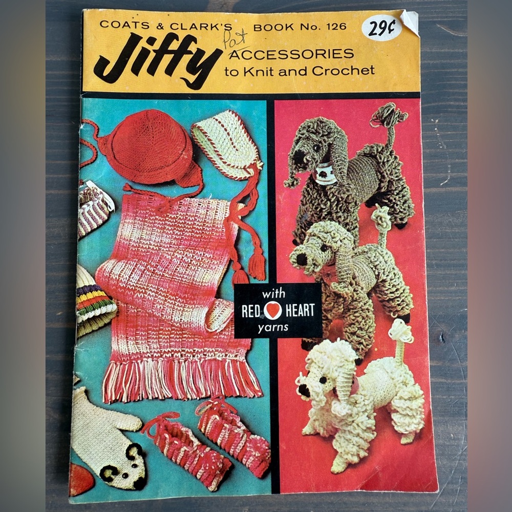 Vintage Jiffy knit & crochet book